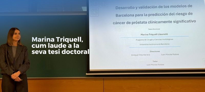 Marina Triquell, uròloga del Complex Moisès Broggi, doctorada Cum Laude